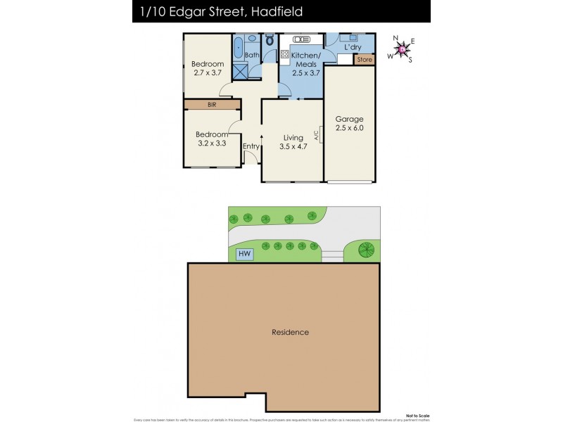 1/10 – 12 Edgar Street, Hadfield VIC 3046 Floorplan