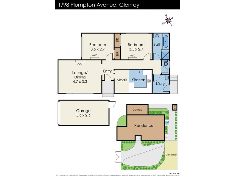 1/98 Plumpton Avenue, Glenroy VIC 3046 Floorplan