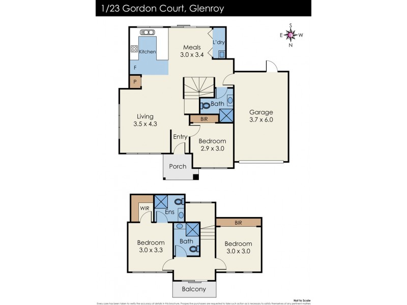 1/23 Gordon Court, Glenroy VIC 3046 Floorplan