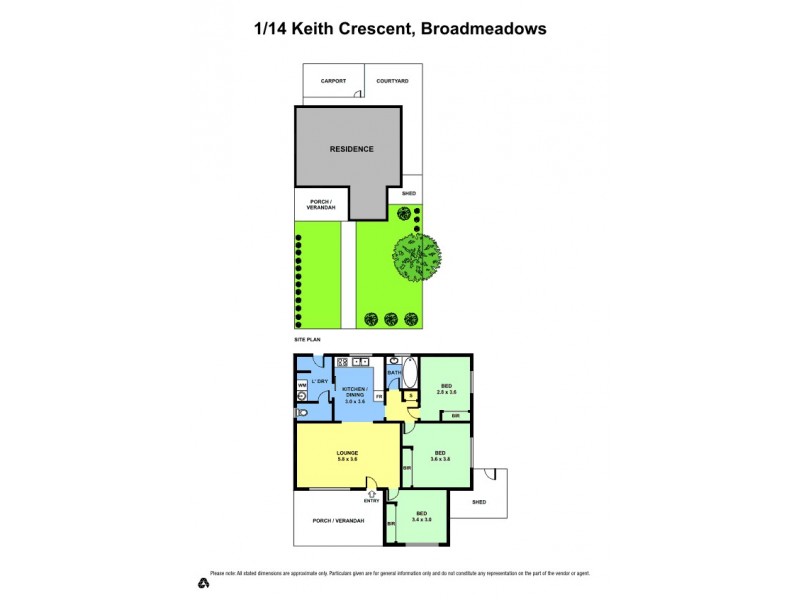 1/14 Keith Crescent, Broadmeadows VIC 3047 Floorplan