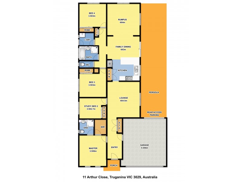 11 Arthur Close, Truganina VIC 3029 Floorplan