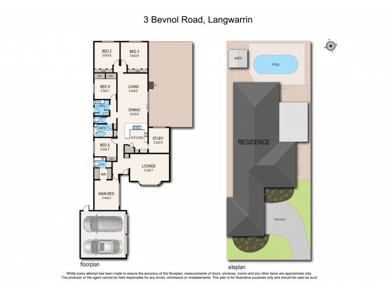 3 Bevnol Road, Langwarrin VIC 3910 Floorplan