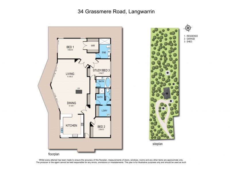 34 Grassmere Road, Langwarrin VIC 3910 Floorplan