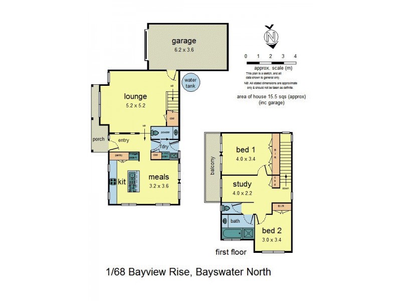 1/68 Bayview Rise, Bayswater North VIC 3153 Floorplan