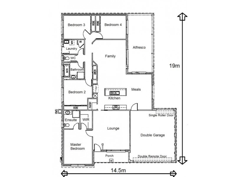 12 Diamond Drive, Koo Wee Rup VIC 3981 Floorplan