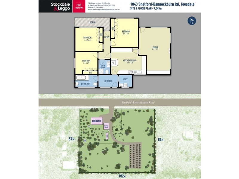 1043 Bannockburn – Shelford Road, Teesdale VIC 3328 Floorplan