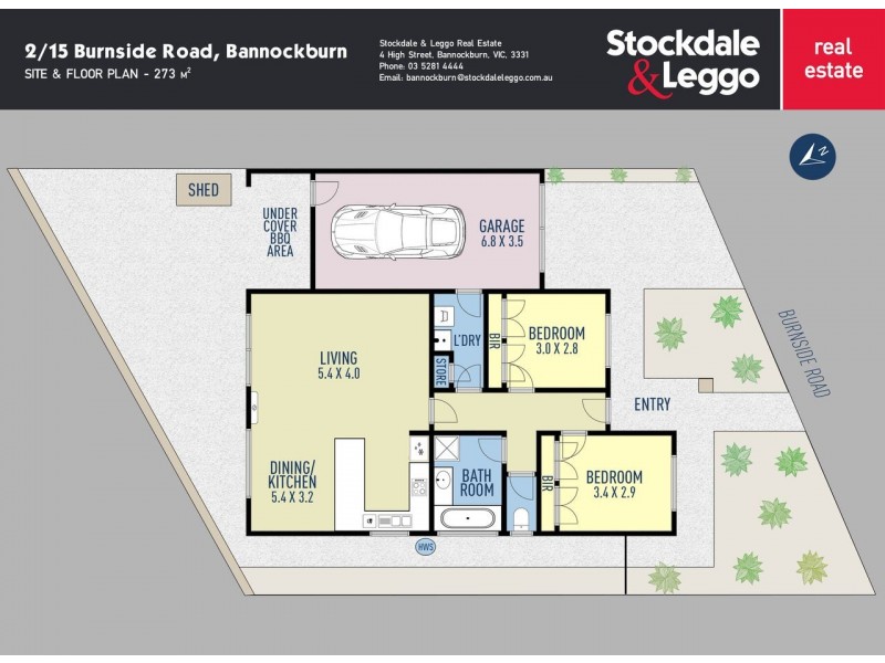 2/15 Burnside Road, Bannockburn VIC 3331 Floorplan