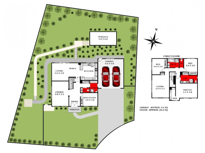 4 Alamo Close, Highton VIC 3216 Floorplan