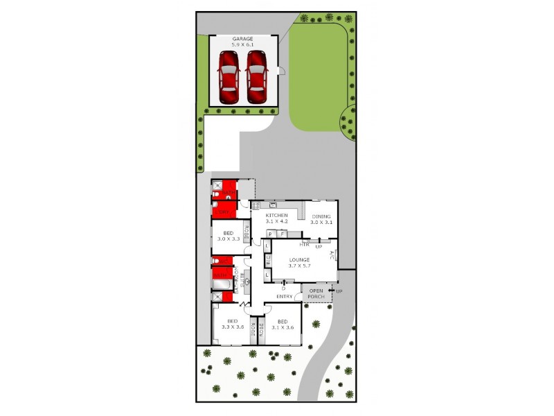 52 Anderson Street, East Geelong VIC 3219 Floorplan