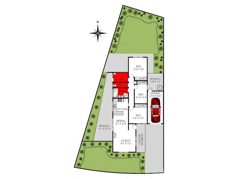 1/23 Paulson Street, Corio VIC 3214 Floorplan