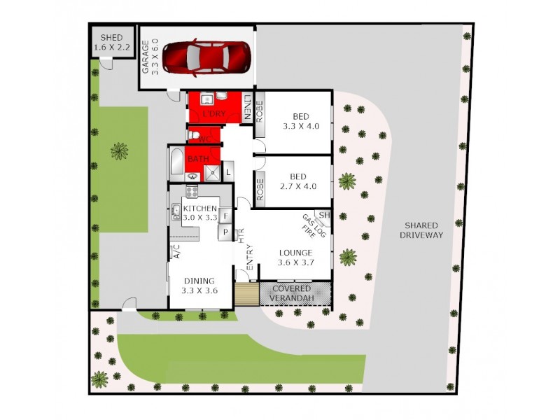 1/33 Broughton Drive, Highton VIC 3216 Floorplan