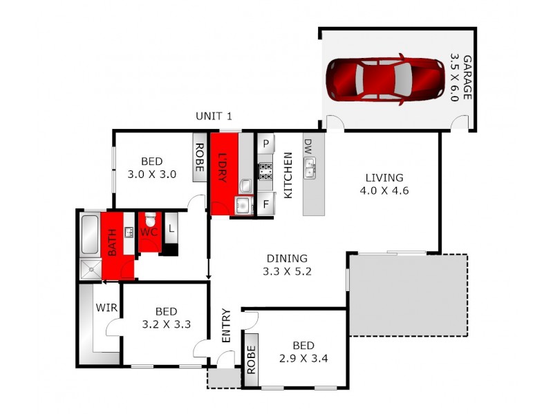 1, 2, 3, 4/249 Plantation Road, Corio VIC 3214 Floorplan