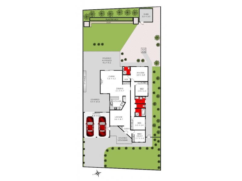 2 McQuinn Close, Lovely Banks VIC 3221 Floorplan