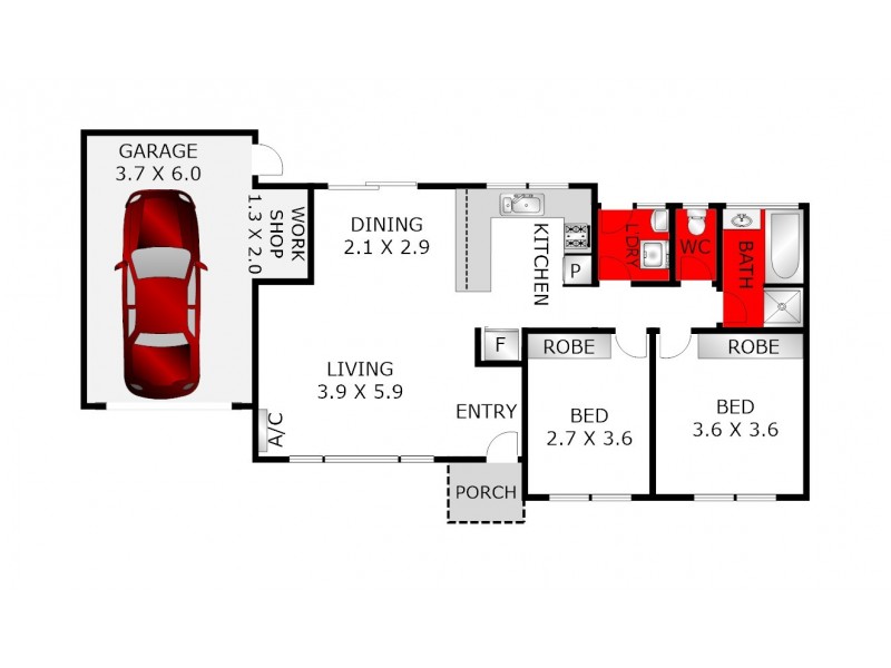 2/5 Hindle Street, Grovedale VIC 3216 Floorplan