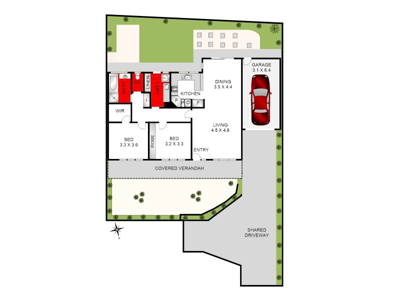 2/2 Glengate Street, Hamlyn Heights VIC 3215 Floorplan
