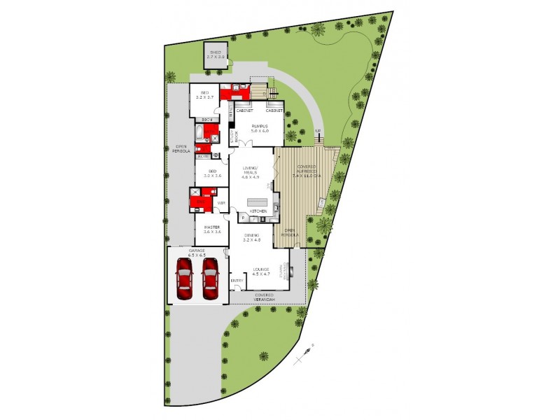 2 Sandtoft Court, Highton VIC 3216 Floorplan