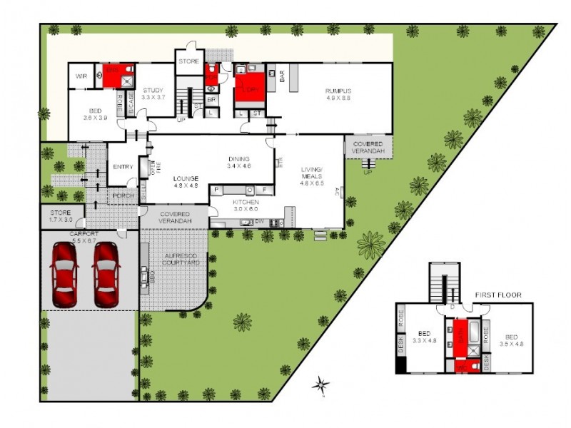 8 Polley Court, Grovedale VIC 3216 Floorplan