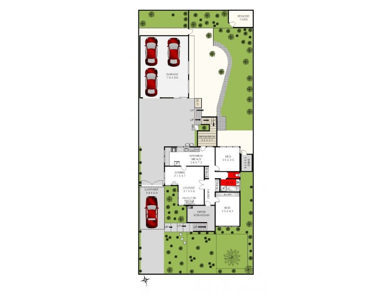 1 Hutcheson Avenue, Highton VIC 3216 Floorplan