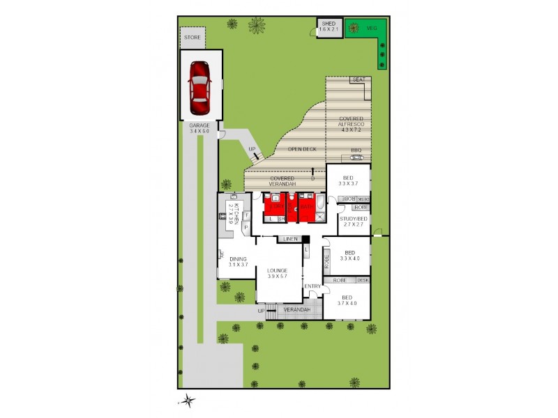 45 Moreton Bay Drive, Highton VIC 3216 Floorplan