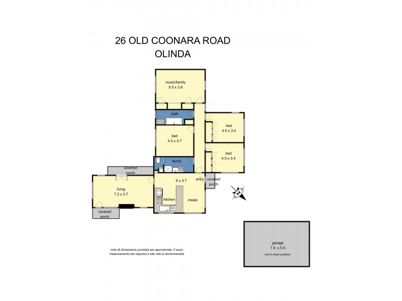 26 Old Coonara Rd, Olinda VIC 3788 Floorplan