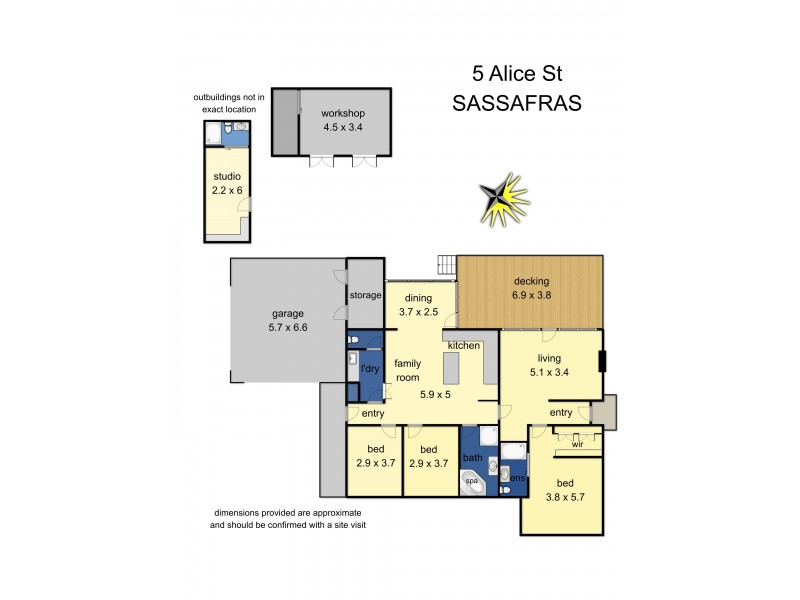 5 Alice Street, Sassafras VIC 3787 Floorplan