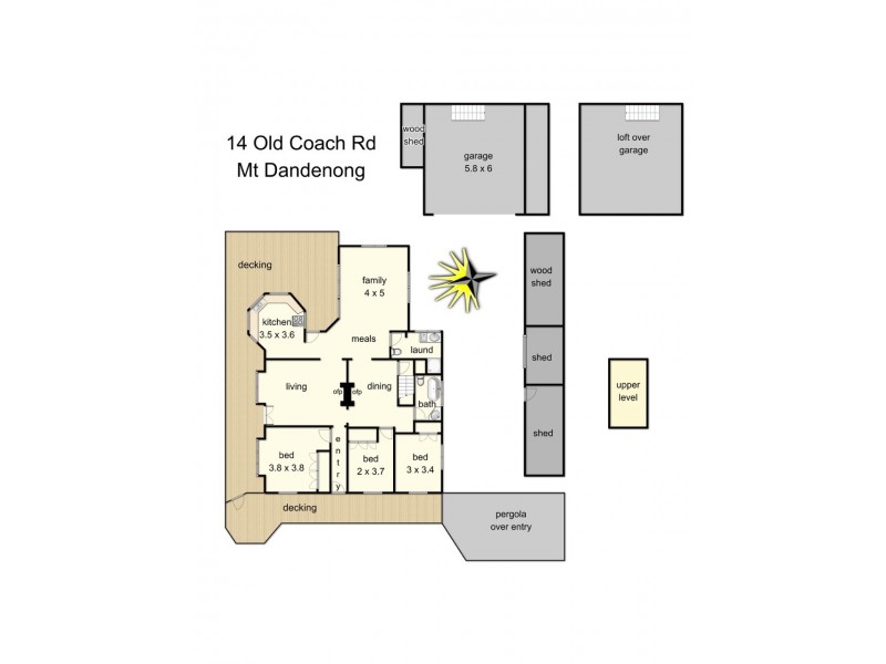 14 Old Coach Rd, Mount Dandenong VIC 3767 Floorplan