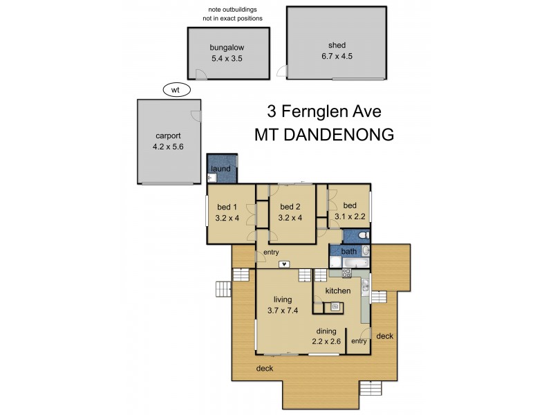 3 Fernglen Ave, Mount Dandenong VIC 3767 Floorplan