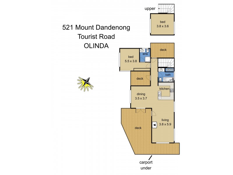 521 Mt Dandenong Tourist Road,, Olinda VIC 3788 Floorplan