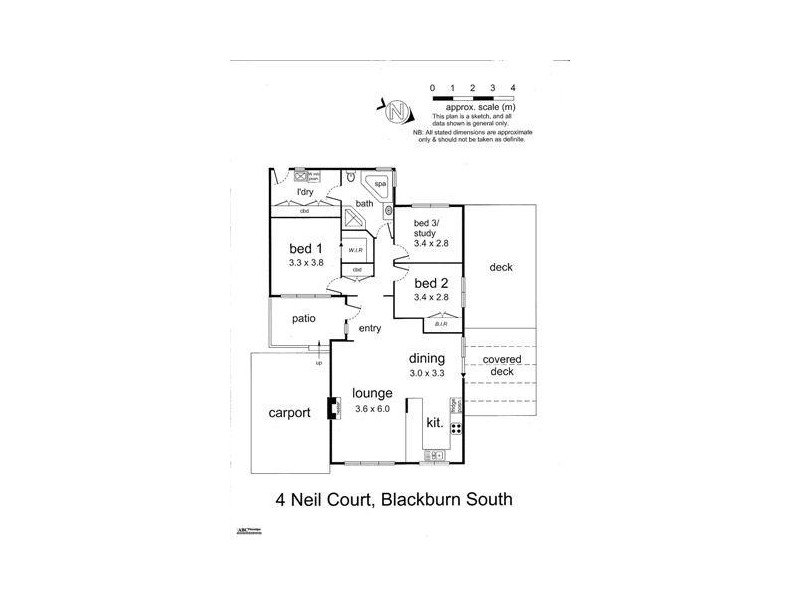 4 Neil Court, Blackburn South VIC 3130 Floorplan