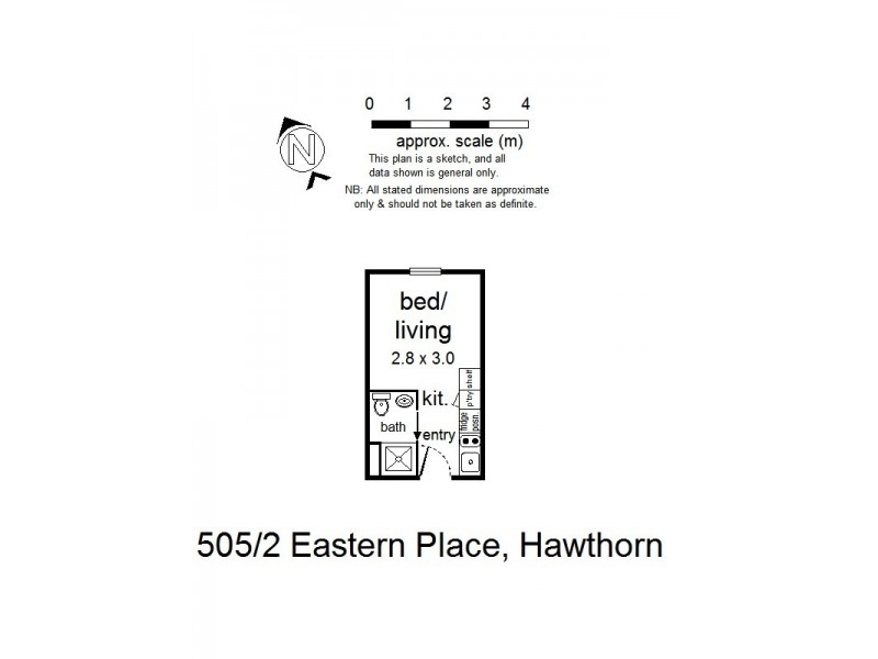 505/2 Eastern Place, Hawthorn VIC 3122 Floorplan