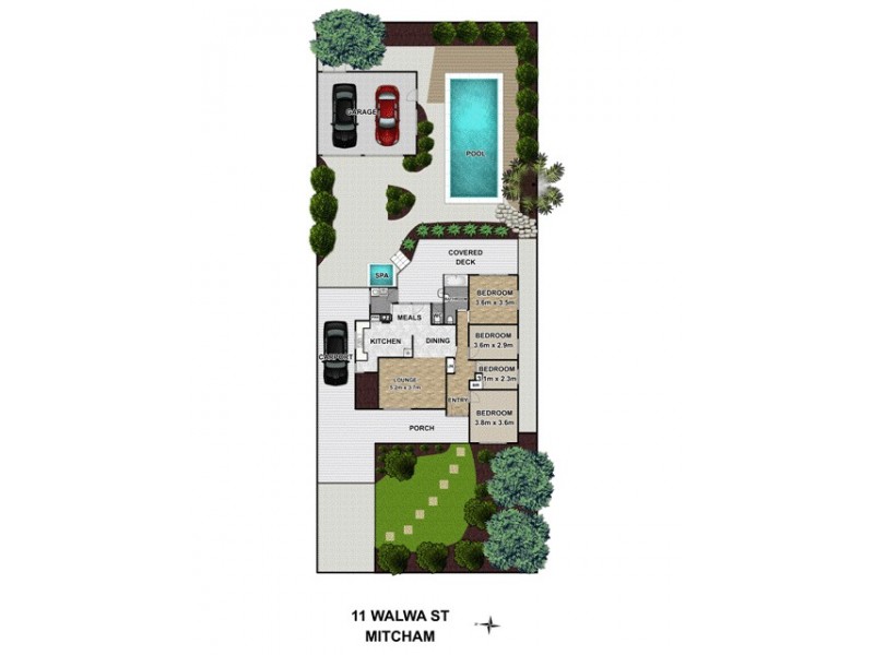 11 Walwa Street, Mitcham VIC 3132 Floorplan