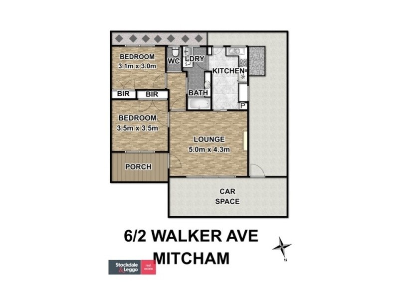6/2 Walker Avenue, Mitcham VIC 3132 Floorplan