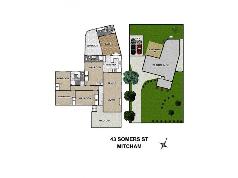 43 Somers Street, Mitcham VIC 3132 Floorplan