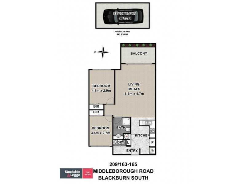 209/163-165 Middleborough Rd, Box Hill South VIC 3128 Floorplan