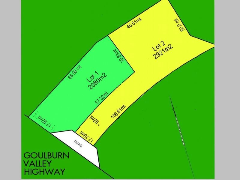 Lot 1 & 2 – 9090 Goulburn Valley Highway, Seymour VIC 3660