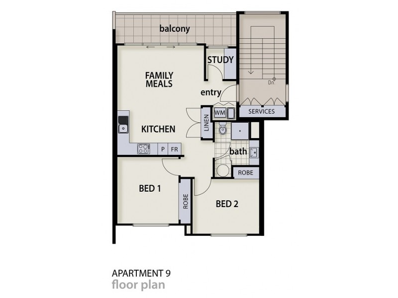 9/1023 Plenty Road, Kingsbury VIC 3083 Floorplan