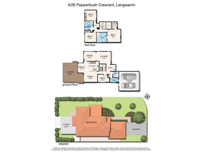 4/26 Pepperbush Cres, Langwarrin VIC 3910 Floorplan