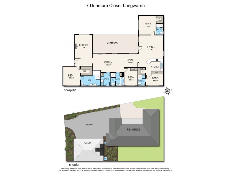 7 Dunmore Close, Langwarrin VIC 3910 Floorplan