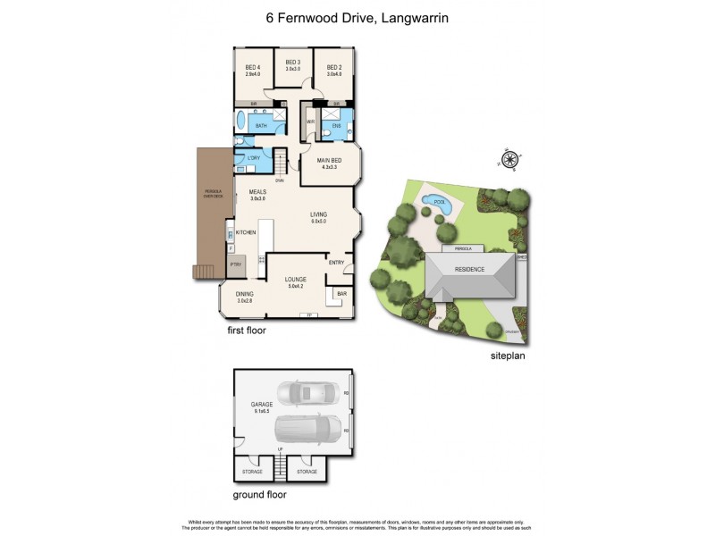 6 Fernwood Drive, Langwarrin VIC 3910 Floorplan
