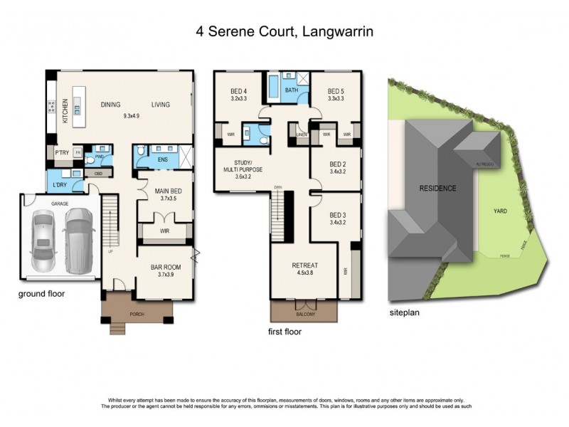 4 Serene Court, Langwarrin VIC 3910 Floorplan