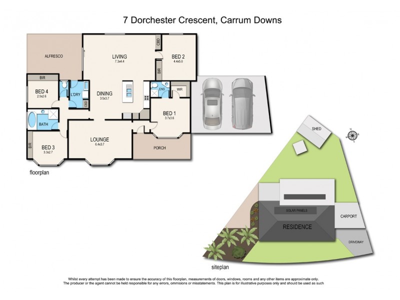 7 Dorchester Crescent, Carrum Downs VIC 3201 Floorplan