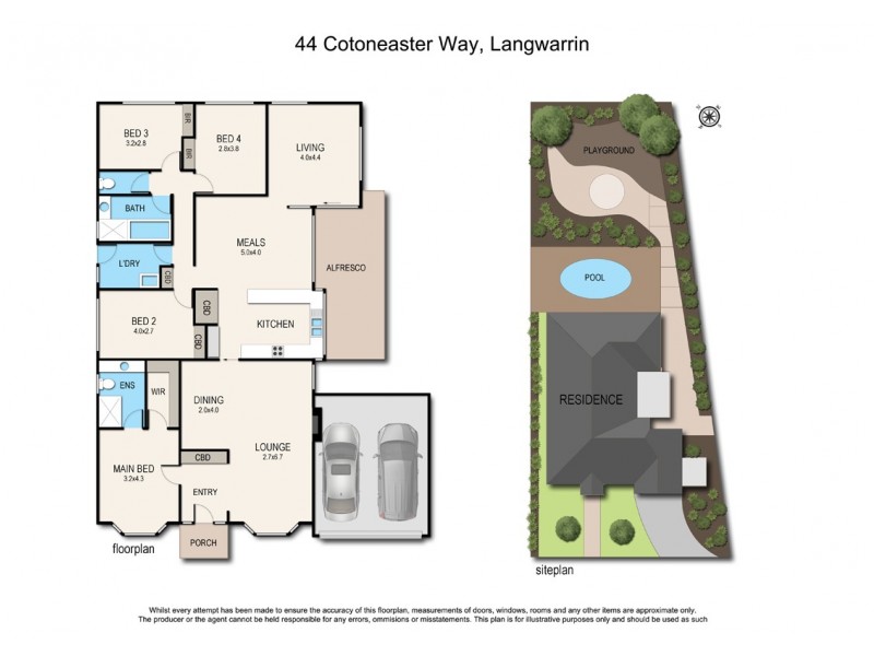 44 Cotoneaster Way, Langwarrin VIC 3910 Floorplan