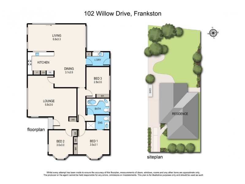 102 Willow Rd, Frankston VIC 3199 Floorplan