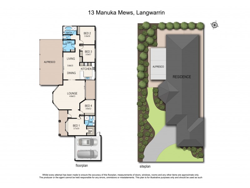 13 Manuka Mews, Langwarrin VIC 3910 Floorplan