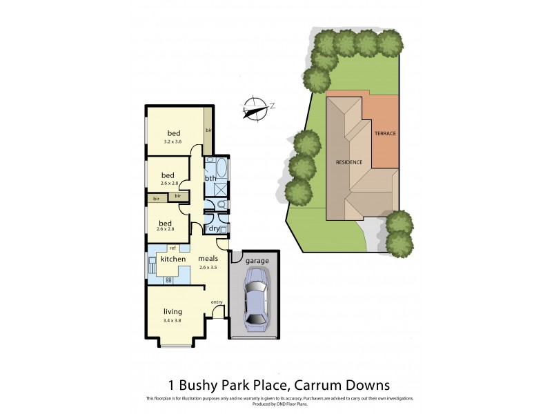 1 Bushy Park Place, Carrum Downs VIC 3201 Floorplan
