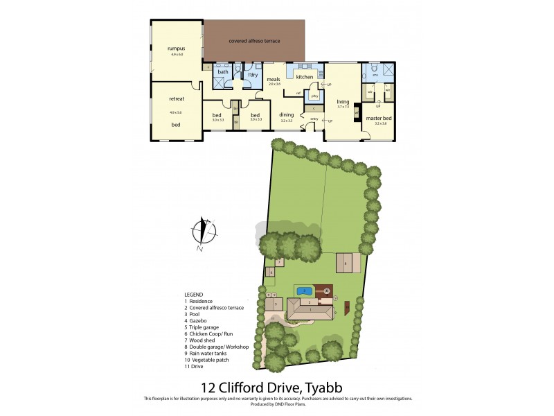 12 Clifford Drive, Tyabb VIC 3913 Floorplan
