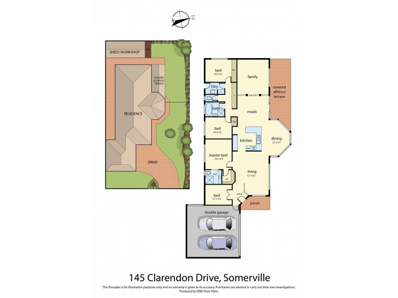 145 Clarendon Drive, Somerville VIC 3912 Floorplan