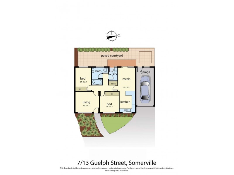 7/13 Guelph Street, Somerville VIC 3912 Floorplan