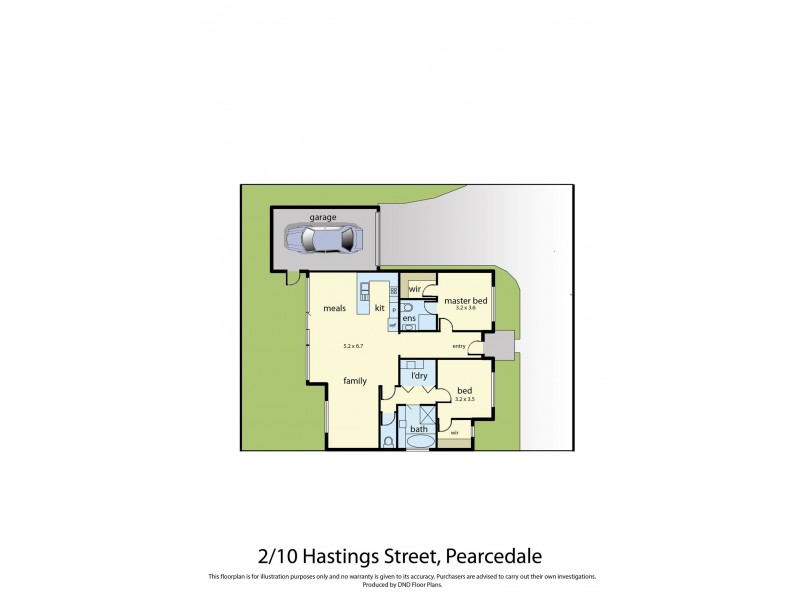 2/10 Hastings Street, Pearcedale VIC 3912 Floorplan