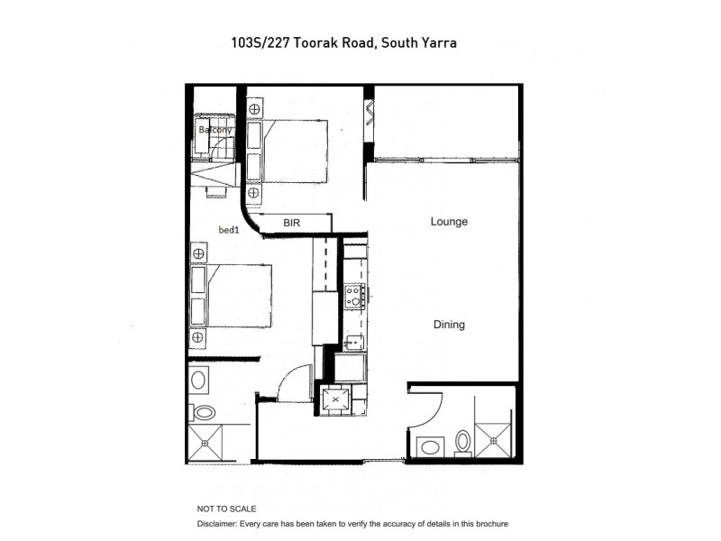 103/227 Toorak Road, South Yarra VIC 3141 Floorplan